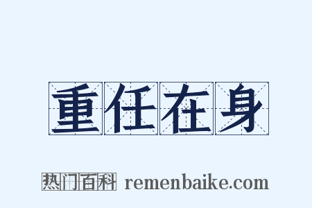 重任在身是什么意思的图片